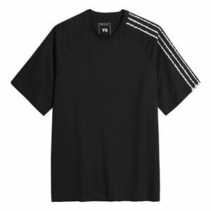Y-3 Mens 3 Stripes Regular T-Shirt / Black